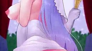 「The Songstress Of Nohr」By Skello Fire Emblem Animated Hentai with Cowgirl Creampie Riding