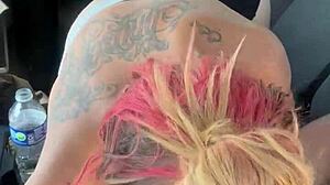 real hooker in car letting guy cum in mouth then sucking it off