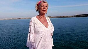 Eva with two young guys