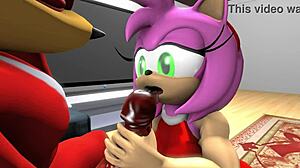 roommates having fun with blowjobs and creampies in sonic sfm
