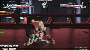 Discover the pure onyx skyline stage in this anime game