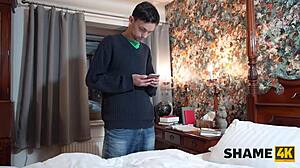 naughty dame punishes her silly young 18+ neighbor with orgasm denial