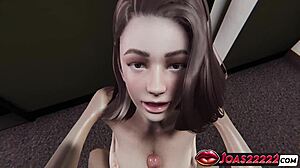 Have you seen Agathe's big tits getting fucked in stockings? POV deepthroat ending with facial cum!