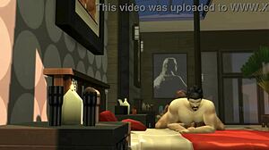 Hunky Sims 4 Couple Pounds Ass By Pool And Bed All Night!