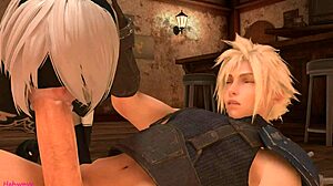B2 from Nier Automata Engages in Intense Sucking and Fucking with Final Fantasy Claude Hentai Characters in 3D Porn Camshot
