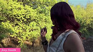 Jeny Smith Gets Caught Naked in Public and Locked Out!