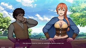 He fucks the sorceress to impregnate her in hentai game anime animation