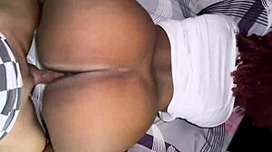 Big titted ebony redhead from Tinder demands I pound her huge ass hard