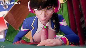 Overwatch Dva mélytorok faszszopása