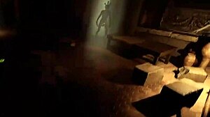 Lara chooses her hole for new guests in hentai game