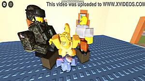 I play Whoreblox game and enjoy the gangbang moment