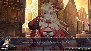 Oh wow, she loses her virginity in 3D anime hentai game!