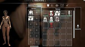 Lara chooses her hole for new guests in hentai game