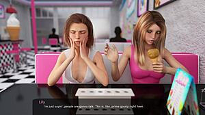 in milfy city part 15, i enjoyed my first romantic date with my cute stepsister, it was sweet