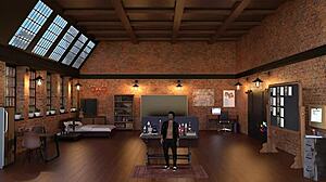 An Exhibitionist Girl Undresses in Public for Kinky Hentai Game Adventures!