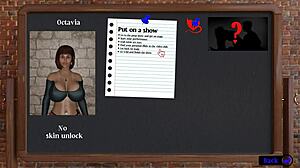 can a bimbo stripper handle five dildos at once in kink maker hentai game