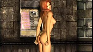 suggestive virtual stripper teases with panties and thong
