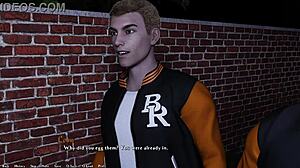 being a dik 47 - sneaking out of the preps party with sage the beautiful busty red head