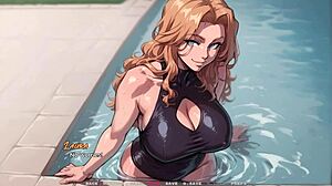 My new girlfriend shows swimsuit