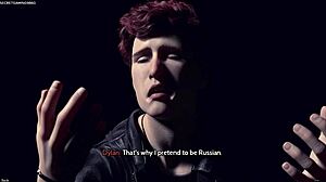 Sexy redhead landlady flirts seductively with her young tenant in hentai