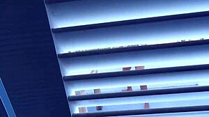 Sheila Ortega caught morning fuck on Ibiza terrace