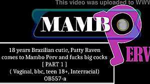 18 Years Brazilian Cutie Patty Raven Screams as She Fucks Big Cocks with Dirty Talk!