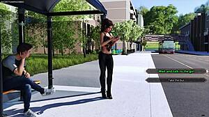 Sexy redhead landlady flirts seductively with her young tenant in hentai