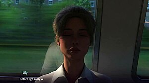 University girl transforms in strange village