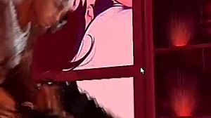 Chubby girl lets black guy pound her pussy.