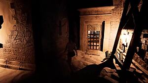 Thick totem dildo invades Lara's tight hole in 3d hentai!