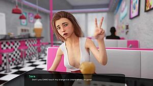 in milfy city part 15, i enjoyed my first romantic date with my cute stepsister, it was sweet