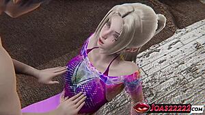 3d hentai animation of sexy anime girl getting massage and dildo