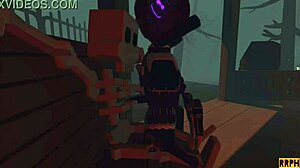 Horny Slut Fucks Skeleton In POV Encounter With Intense Action And Dark Fantasy Elements