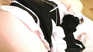 Amateur POV Sex with Maid Rem Cosplay Friend Creampie