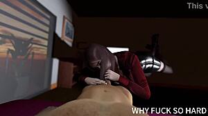 3D Big Boobs Asian Babe Cheating With Big Dick