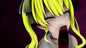 hoshimachi suisei undresses and dances in hentai clip