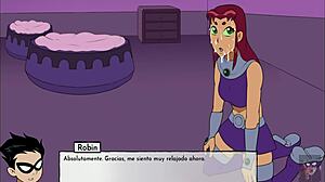 starfire sucks my cock just because i asked her to in 18titans