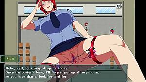 Girlfriend and mayor party with many men in uniforms