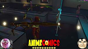 Spider man encounters the prostitute in the city