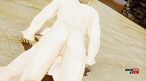 Genshin Impact Hentai - Lumine Is Fucked In The Beach - Asian Japanese Anime Manga Porn