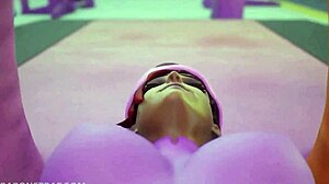 Sombra trains with brigitte in the gym