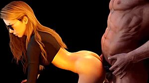 hot busty blonde anal teaser feelings