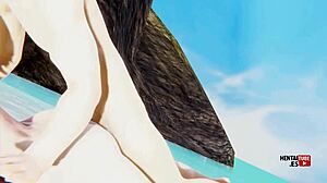 Genshin Impact Hentai - Lumine Is Fucked In The Beach - Asian Japanese Anime Manga Porn