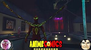 Spider man encounters the prostitute in the city