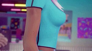 Sombra trénuje s Brigitte v posilovně