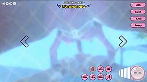 Futanari Animated Deepthroat Blowjob and Anal Fuck