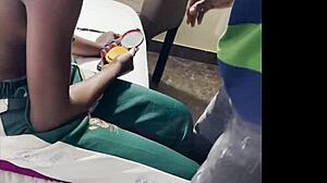 Slim Becky's naughty night in my room, hardcore fucking