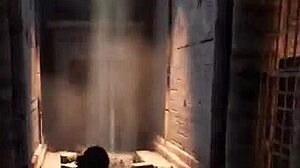 Ancient statue awakens to fill lara's pussy with sperm in 3d hentai game