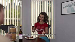 My Bimbo Dream 07 - Spill Water on Stepmom's Shirt to See Massive Fake Tits!