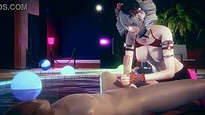 Hentai Girl Handjob And Fuck At Pool